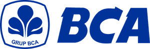 Logo Bank BCA berwanra Biru Transparan