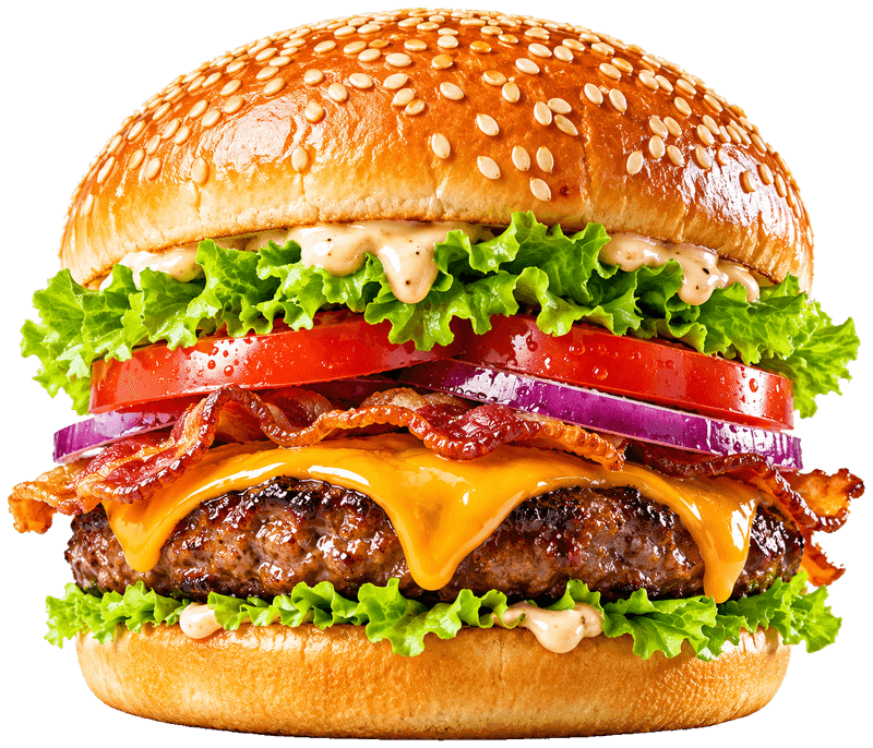 Gambar Burger tanpa latar belakang