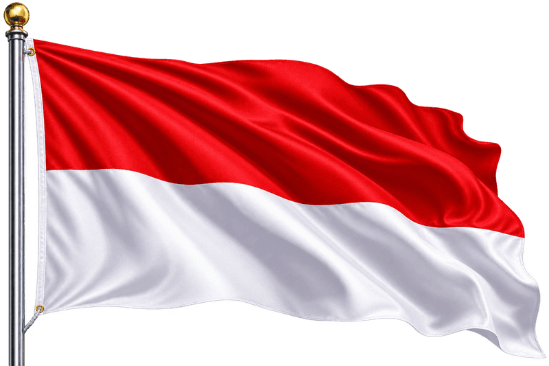 Bendera Indonesia PNG – Merah Putih Berkibar