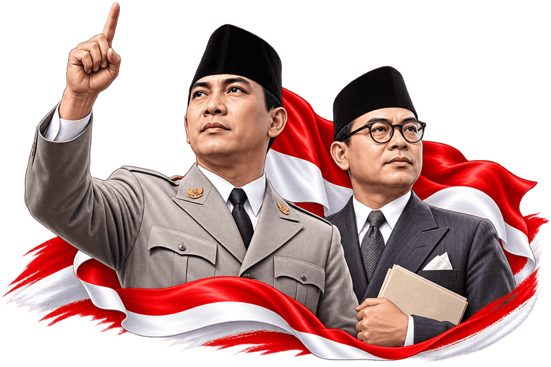 Bung Karno and Bung Hatta Patriot Portrait