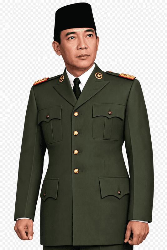 Bung Karno Mengenakan Jas Transparan