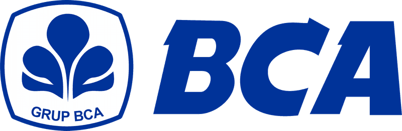 Logo Bank BCA berwanra Biru Transparan